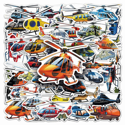50+ PCS Waterproof Stickers Fun Themes Vehicle Transport Plane Car Truck Cartoon Stickers | Children Gift