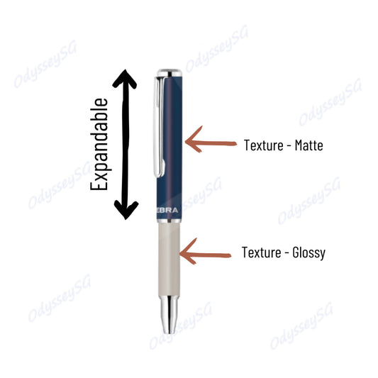 Zebra SL-F1 Mini Gel Rollerball Pen w Gift Box - Executive Matte Limited Edition Series - 0.5mm