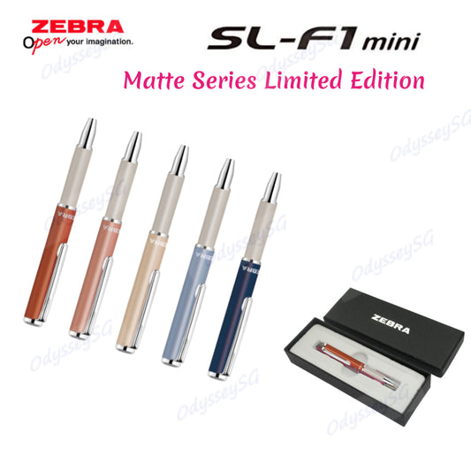 Zebra SL-F1 Mini Gel Rollerball Pen w Gift Box - Executive Matte Limited Edition Series - 0.5mm