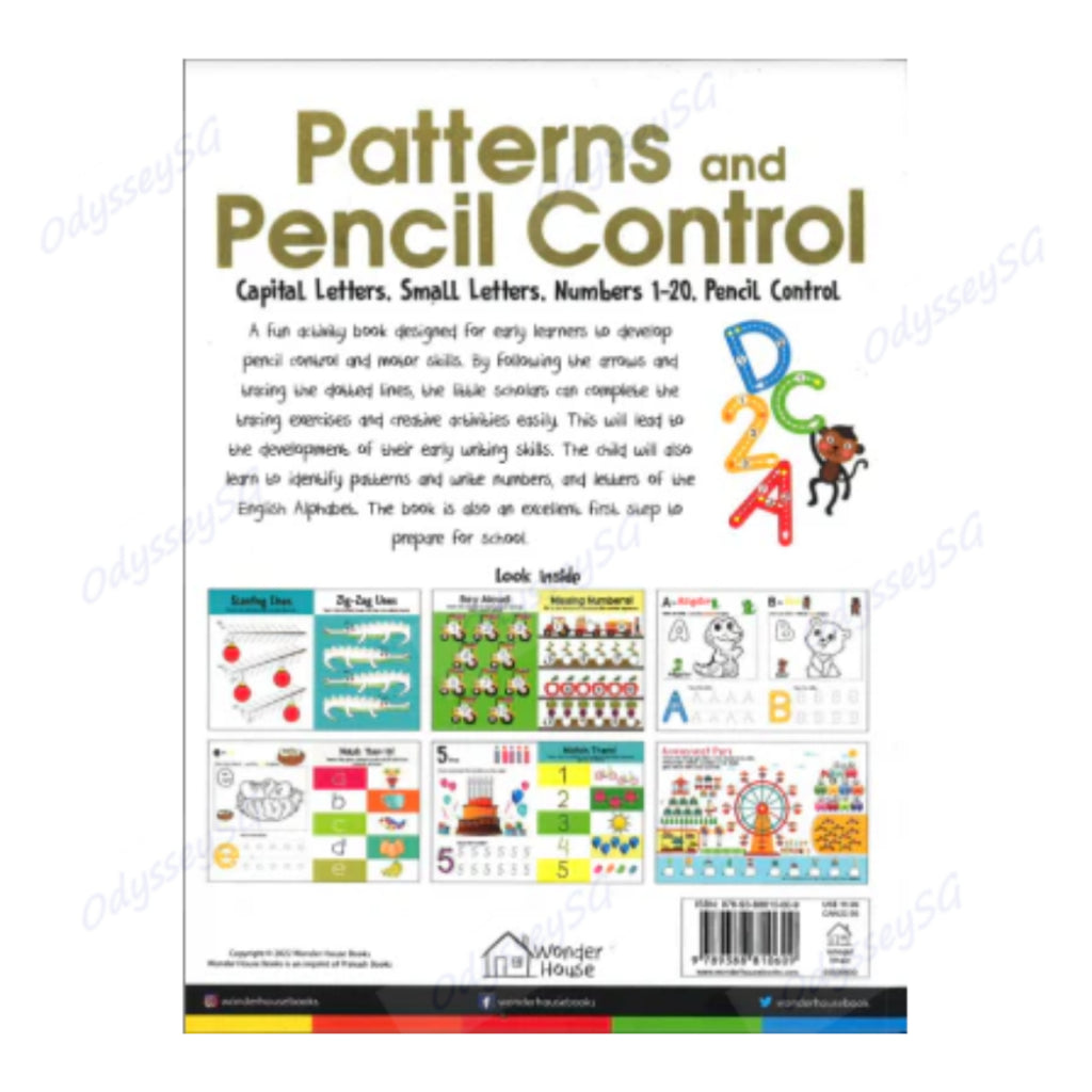 My Big Book Of Patterns And Pencil Control - Children Activity Book Patterns, Numbers 1-20 Alphabets