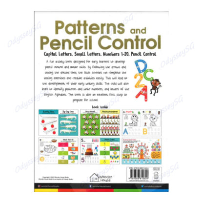 My Big Book Of Patterns And Pencil Control - Children Activity Book Patterns, Numbers 1-20 Alphabets