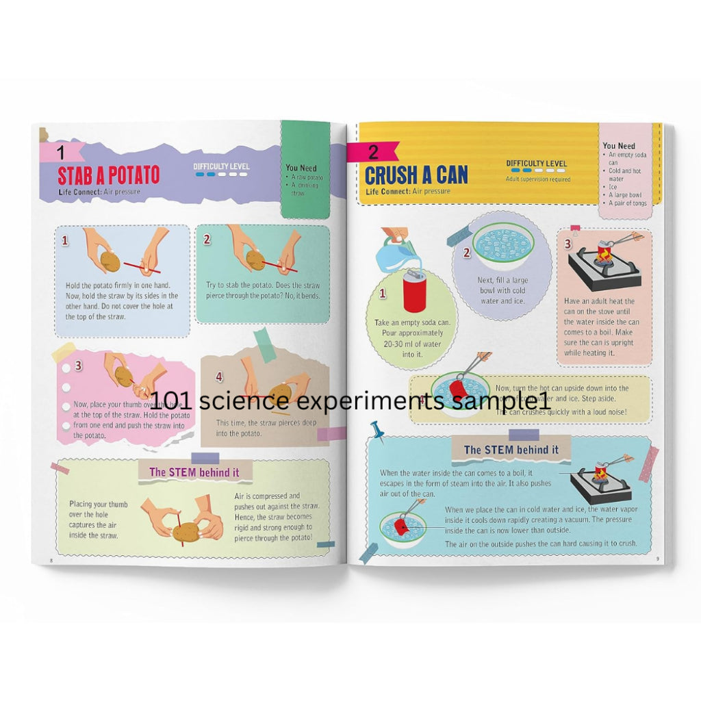 101 Science Experiments and Projects for Children | Hands on Experiments | Age 9 +