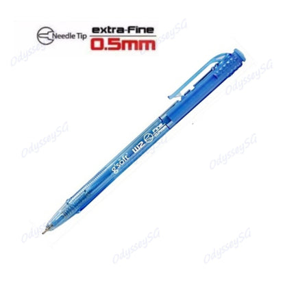 Set of 25 G’Soft Retractable Ballpoint Pens 0.5mm – Extra Fine Needle Tip, With Storage Case