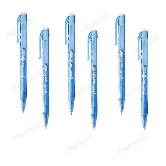 Set of 25 G’Soft Retractable Ballpoint Pens 0.5mm – Extra Fine Needle Tip, With Storage Case