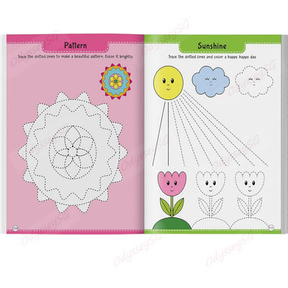 101 Pencil Tracing Activity Book for Kids – Pre-Writing, Fine Motor Skills & Hand-Eye Coordination