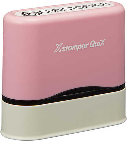 Rectangle Name Stamp - Suitable for Fabric, Wood, Metal, Plastic and Paper